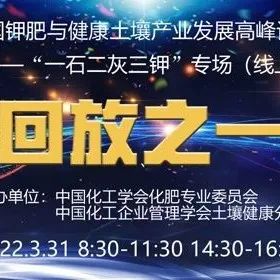 会议回放 | “一石二灰”专场回放